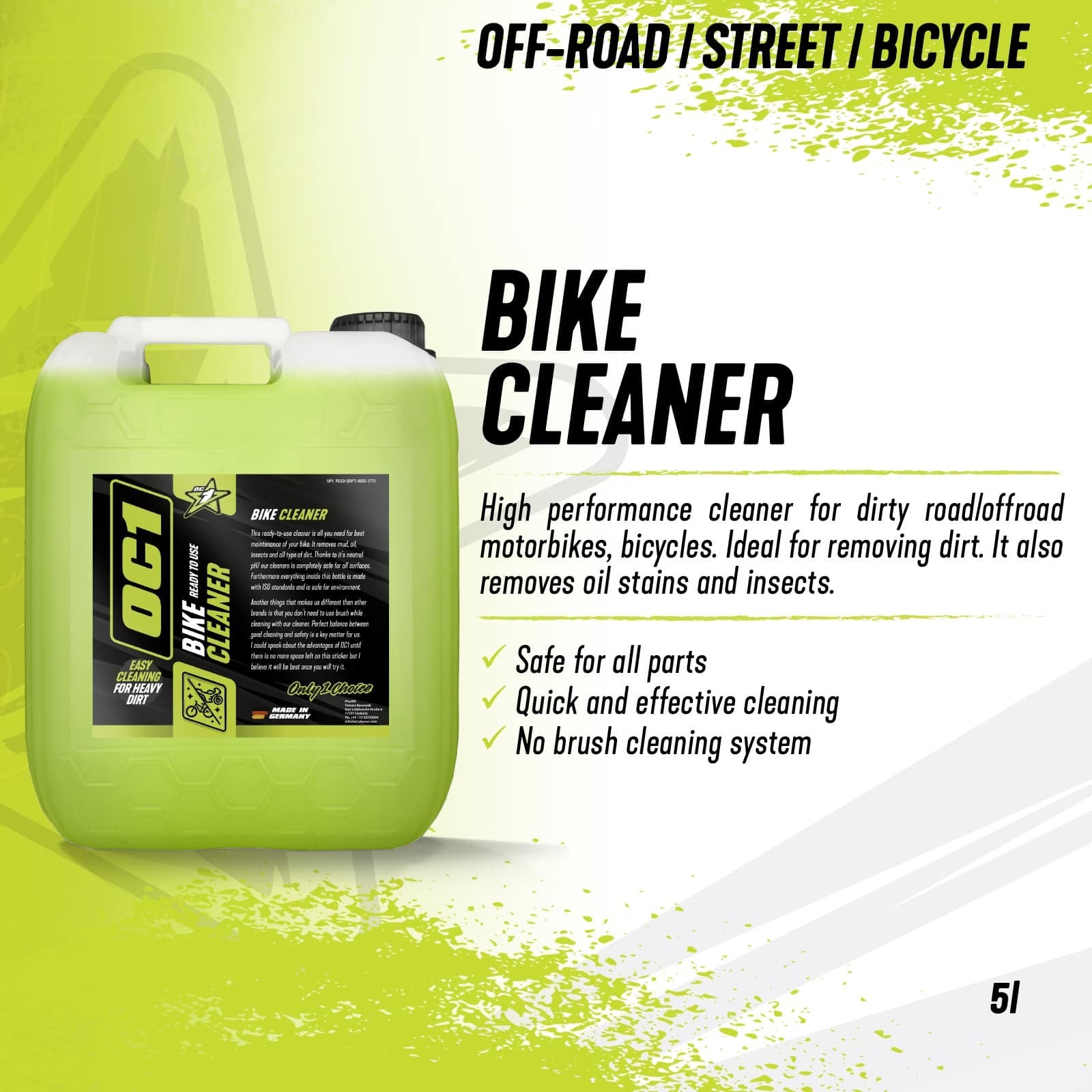 OC1 bike cleaner 5L - OC1 - Evelostore