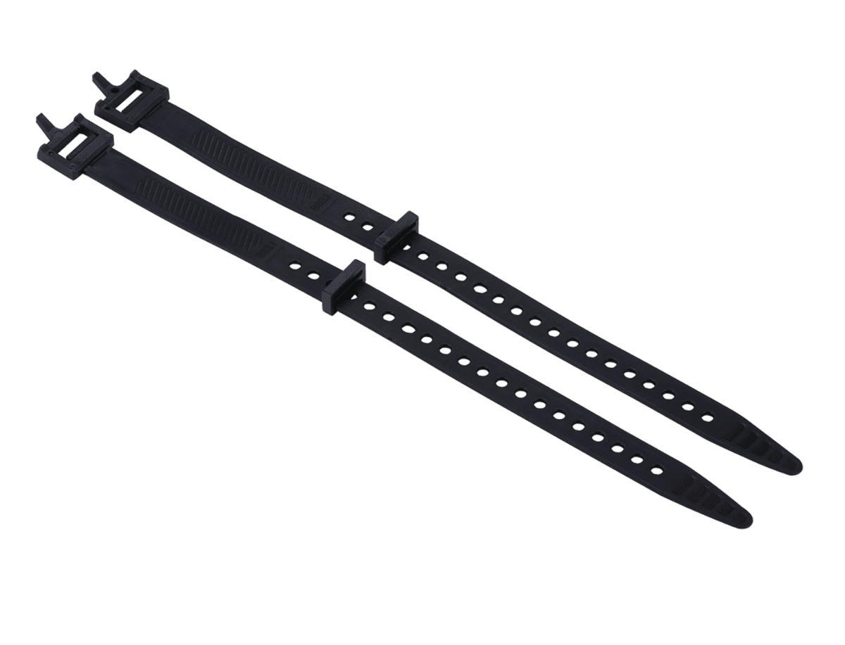 BBB BSB - 161M CARGOSTRAPS M (2 pcs) carrier bag straps - black - BBB - Evelostore
