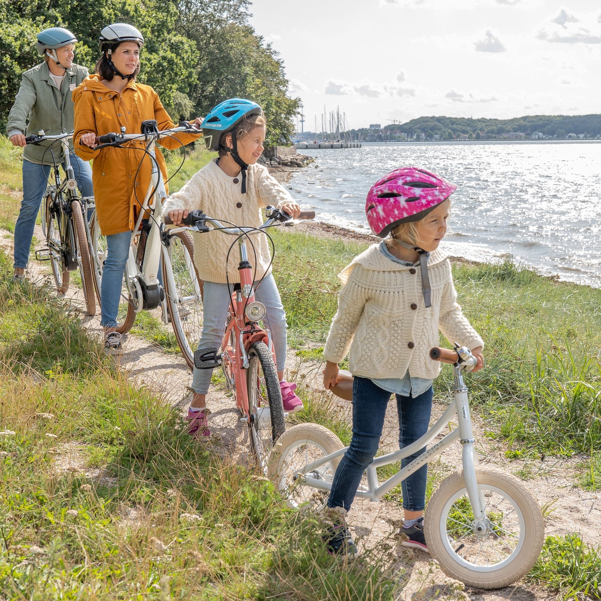 EXCELSIOR RETRO RUNNER 12 running bike - blue - EXCELSIOR - Evelostore