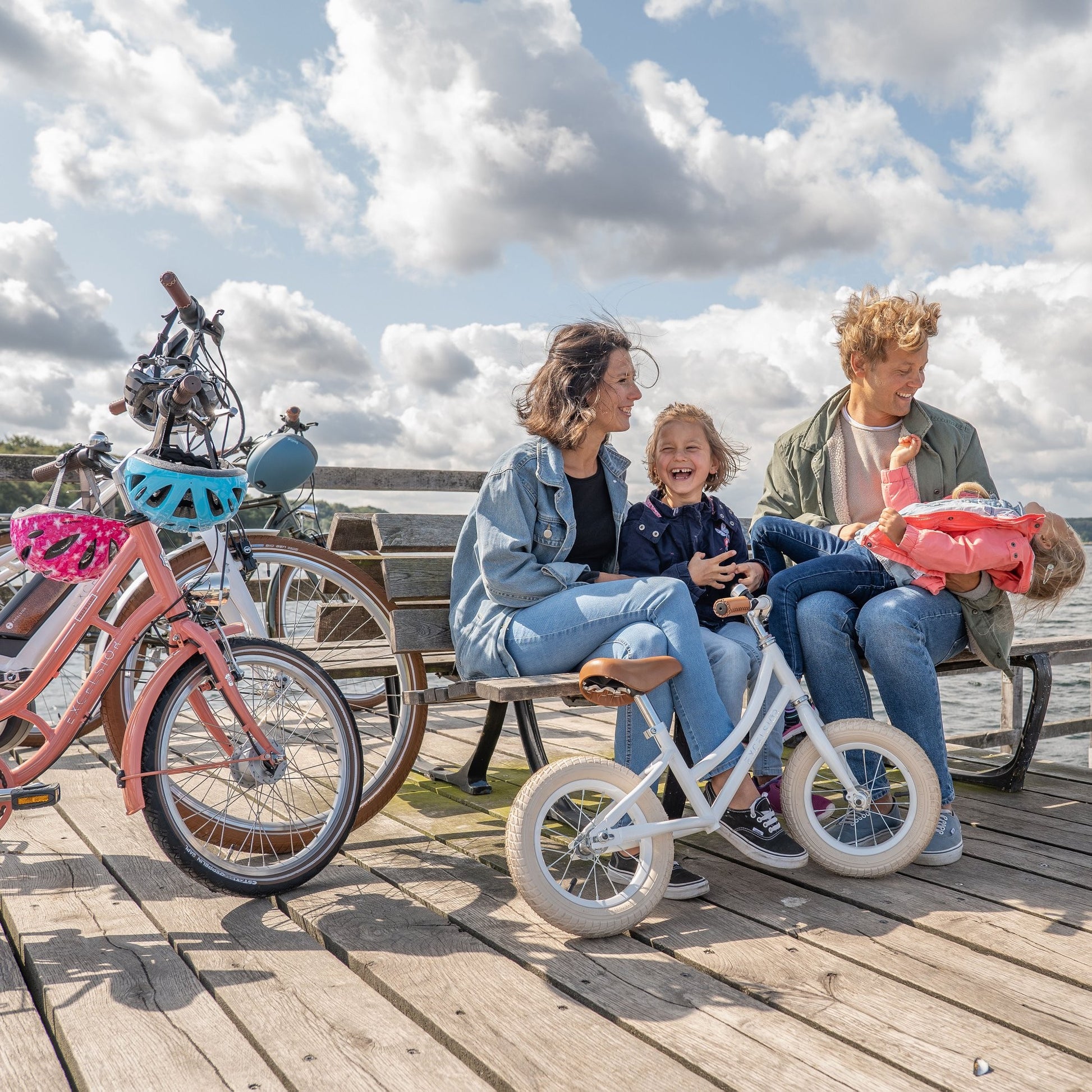 EXCELSIOR RETRO RUNNER 12 running bike - red - EXCELSIOR - Evelostore