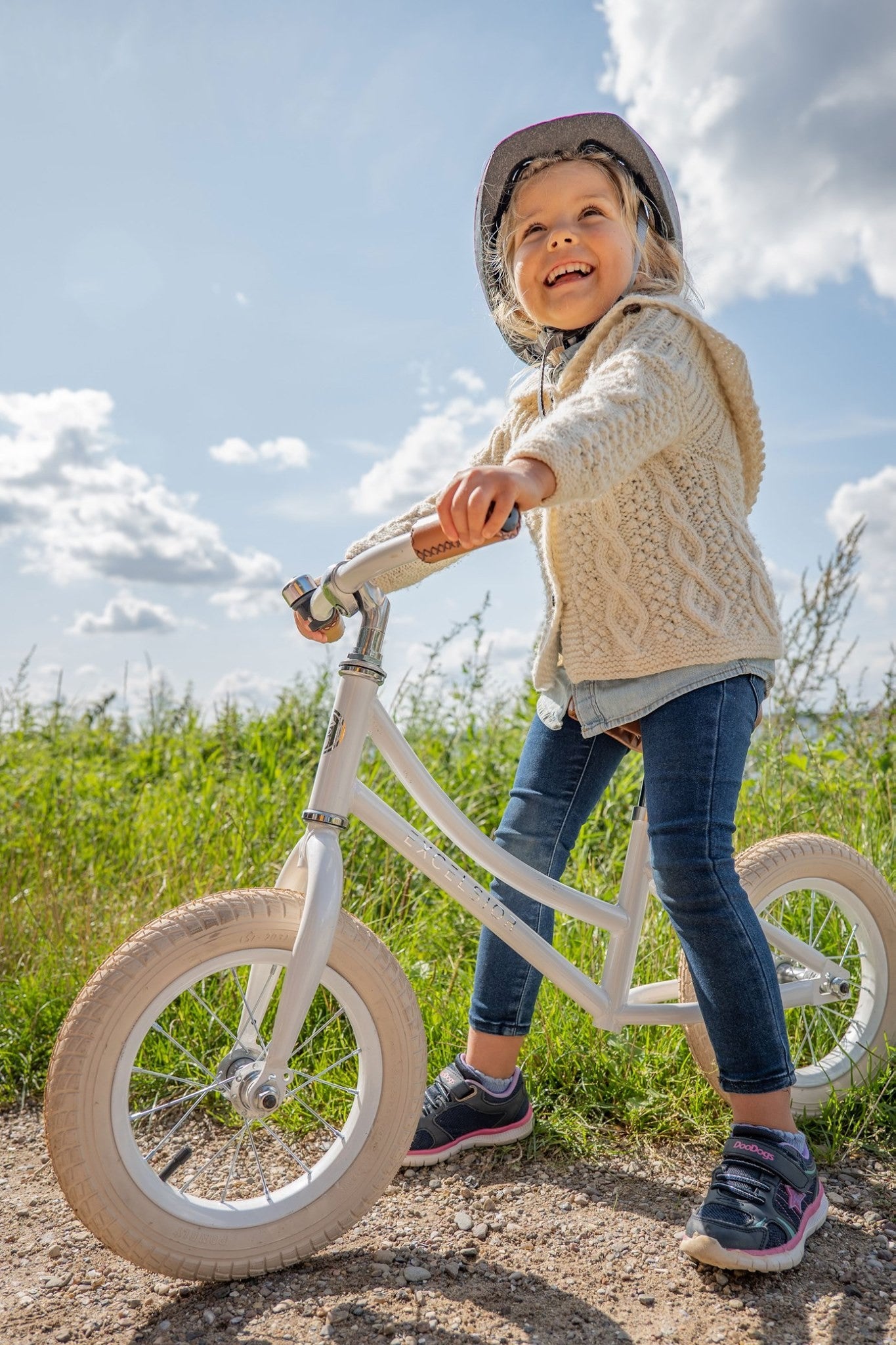 EXCELSIOR RETRO RUNNER 12 running bike - white - EXCELSIOR - Evelostore