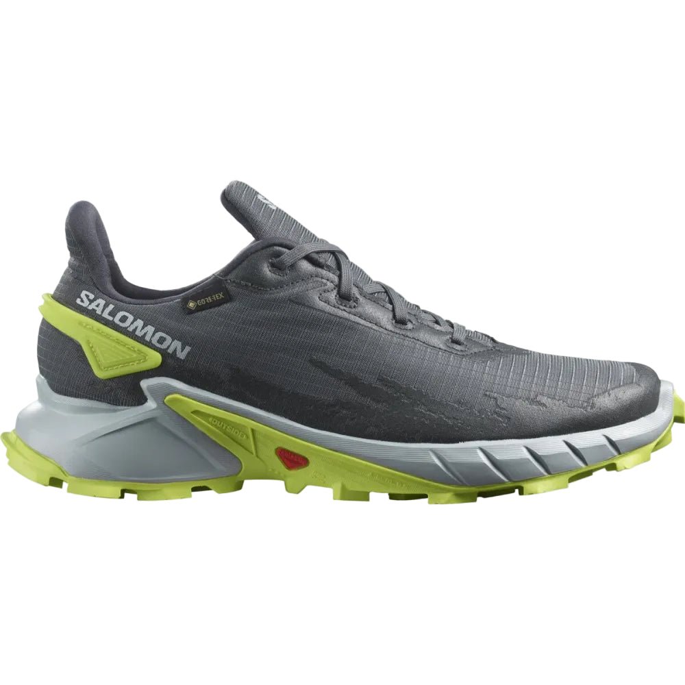 SALOMON ALPHACROSS 4 GTX trail running shoes - grey/green - SALOMON - Evelostore