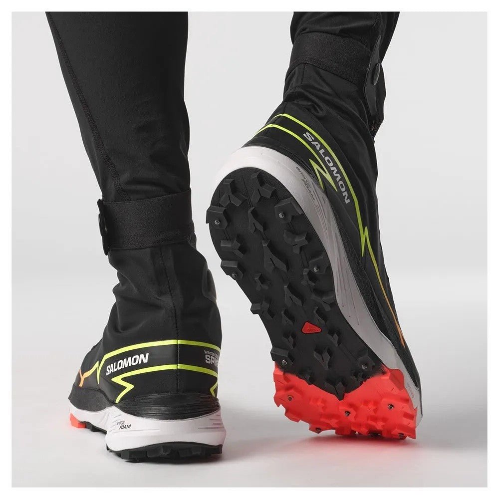 SALOMON WINTER CROSS SPIKE trail running shoes - black/green/orange - SALOMON - Evelostore