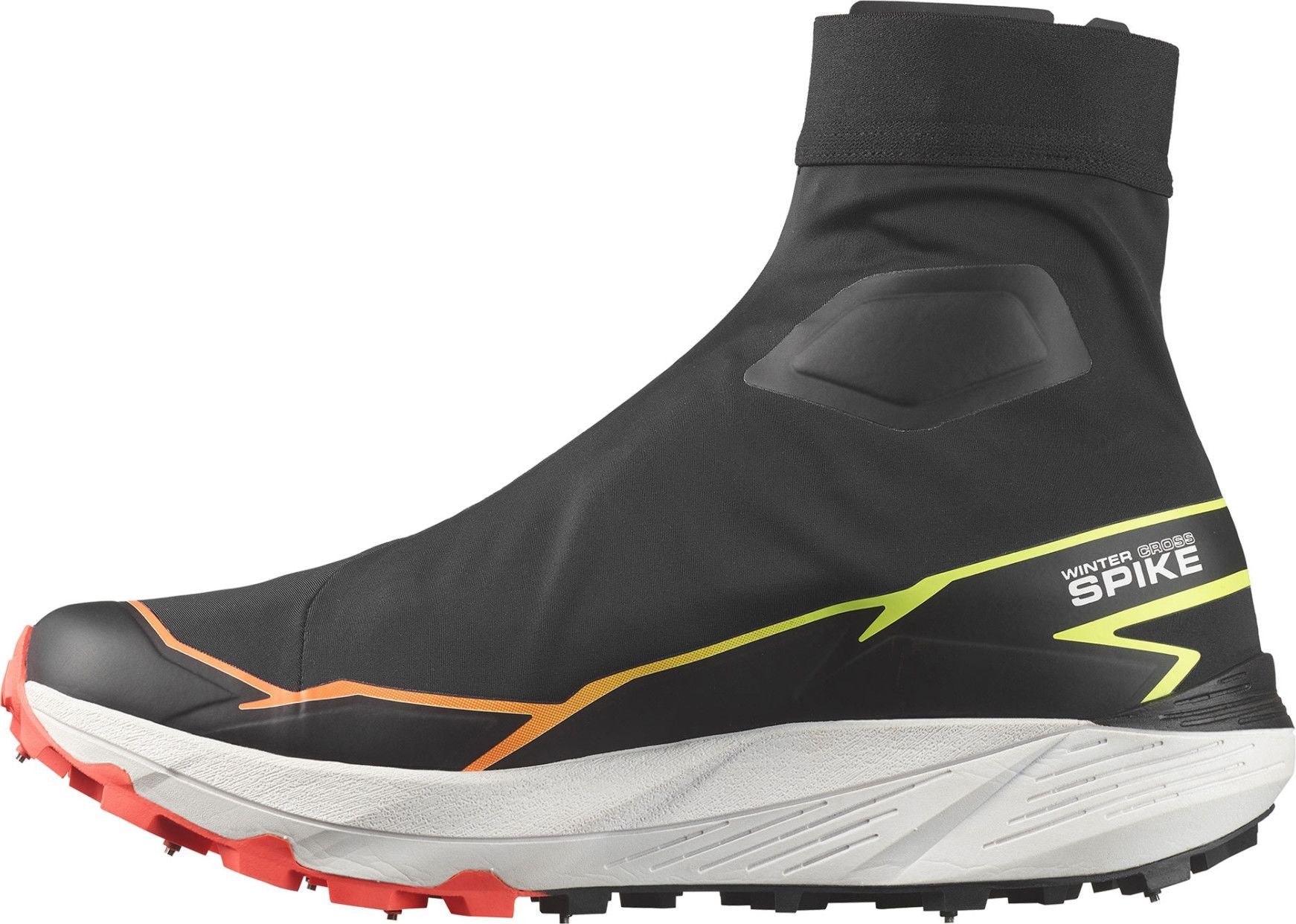 SALOMON WINTER CROSS SPIKE trail running shoes - black/green/orange - SALOMON - Evelostore