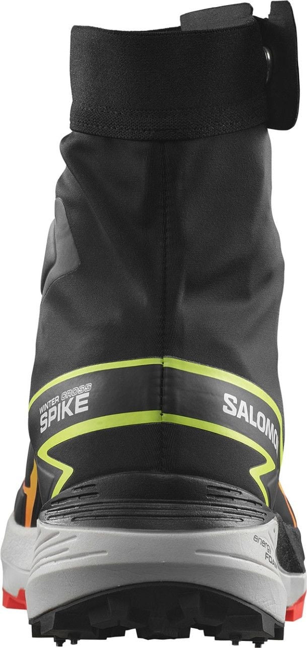 SALOMON WINTER CROSS SPIKE trail running shoes - black/green/orange - SALOMON - Evelostore