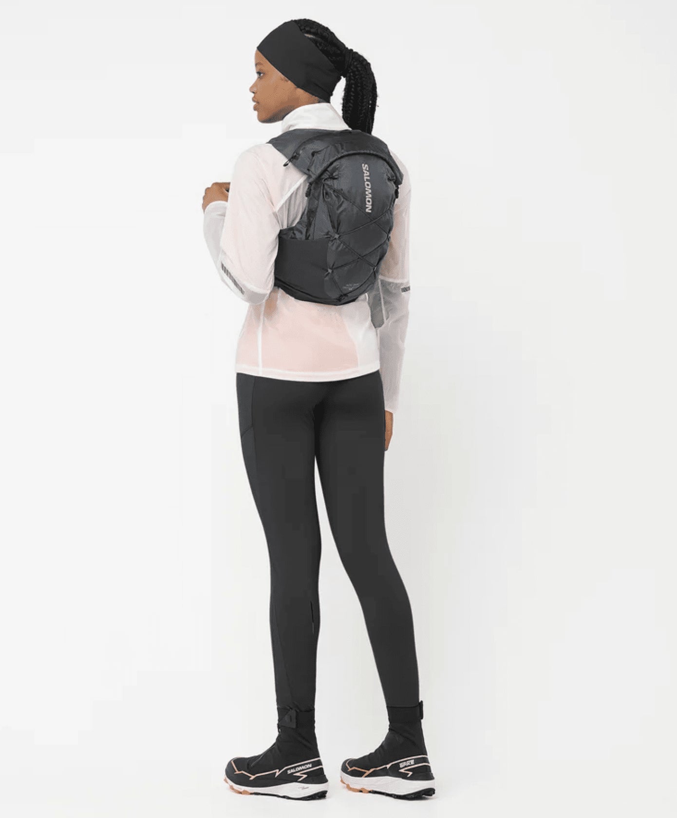 SALOMON WINTER CROSS SPIKE trail running shoes - black/green/orange - SALOMON - Evelostore