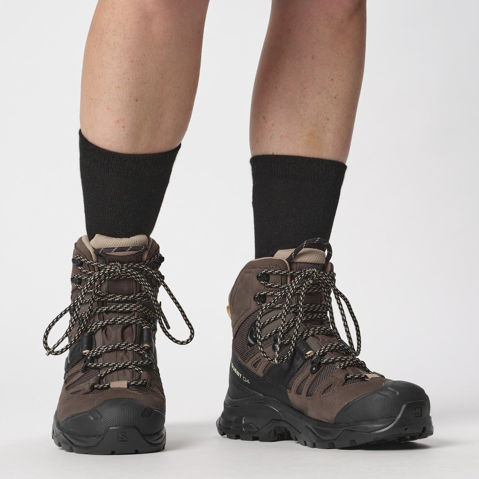 SALOMON QUEST 4 GORE - TEX W hiking boots - black/brown - SALOMON - Evelostore