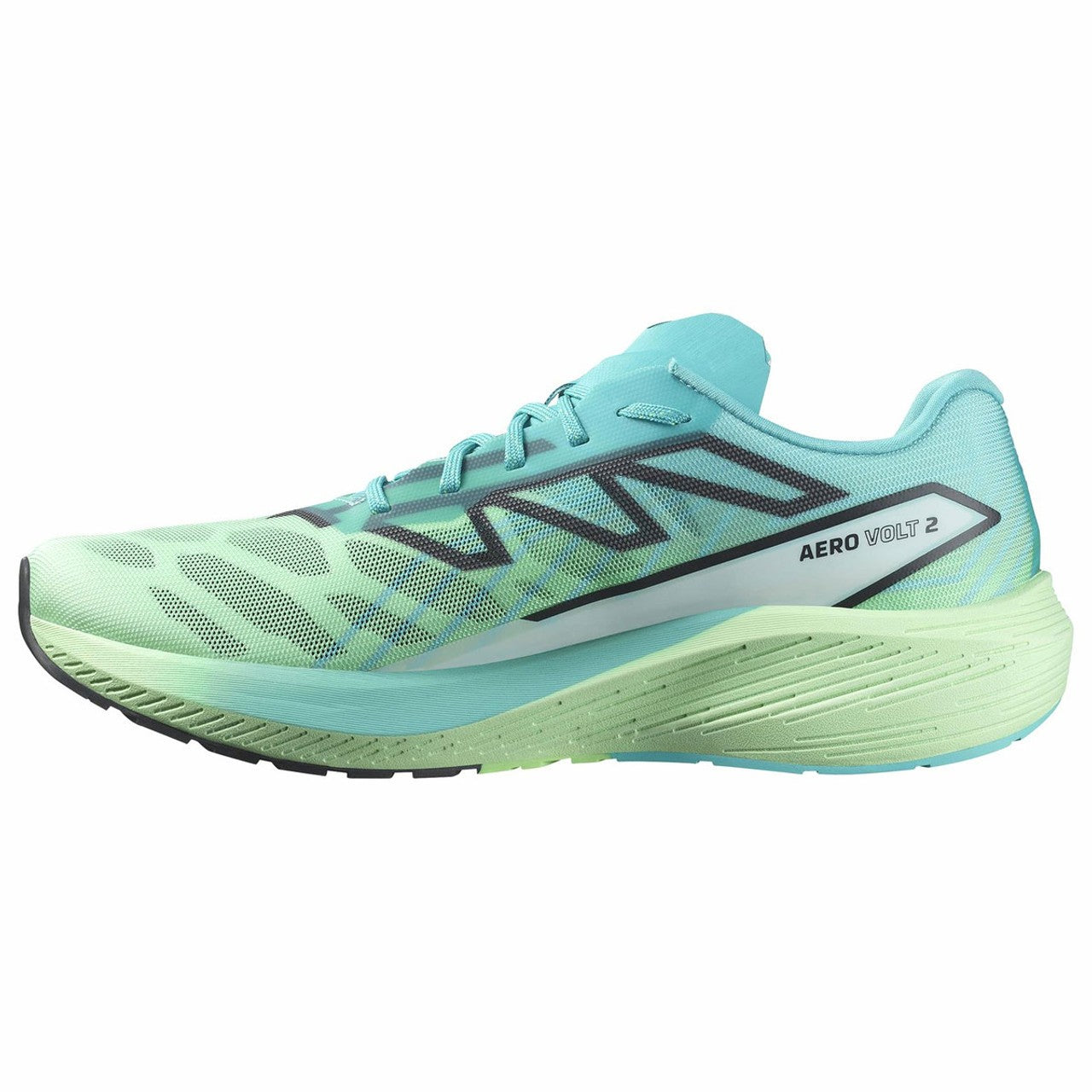 SALOMON AERO VOLT 2 trail running shoes - green/blue/white