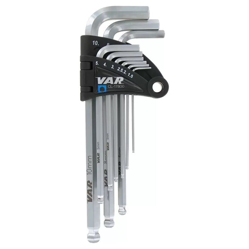 VAR CL-17800 – Professionelles 9-teiliges Inbusschlüssel-Set
