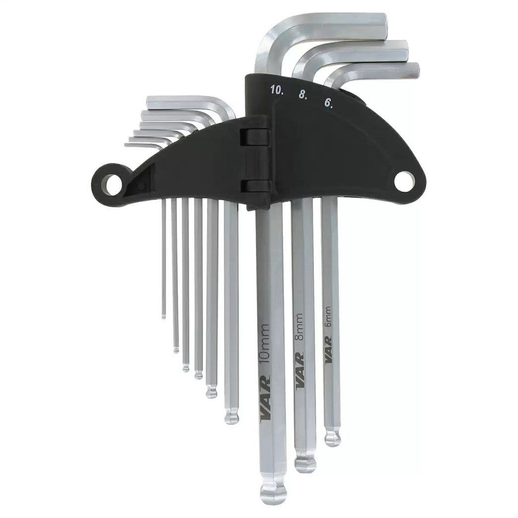 VAR CL-17800 – Professionelles 9-teiliges Inbusschlüssel-Set