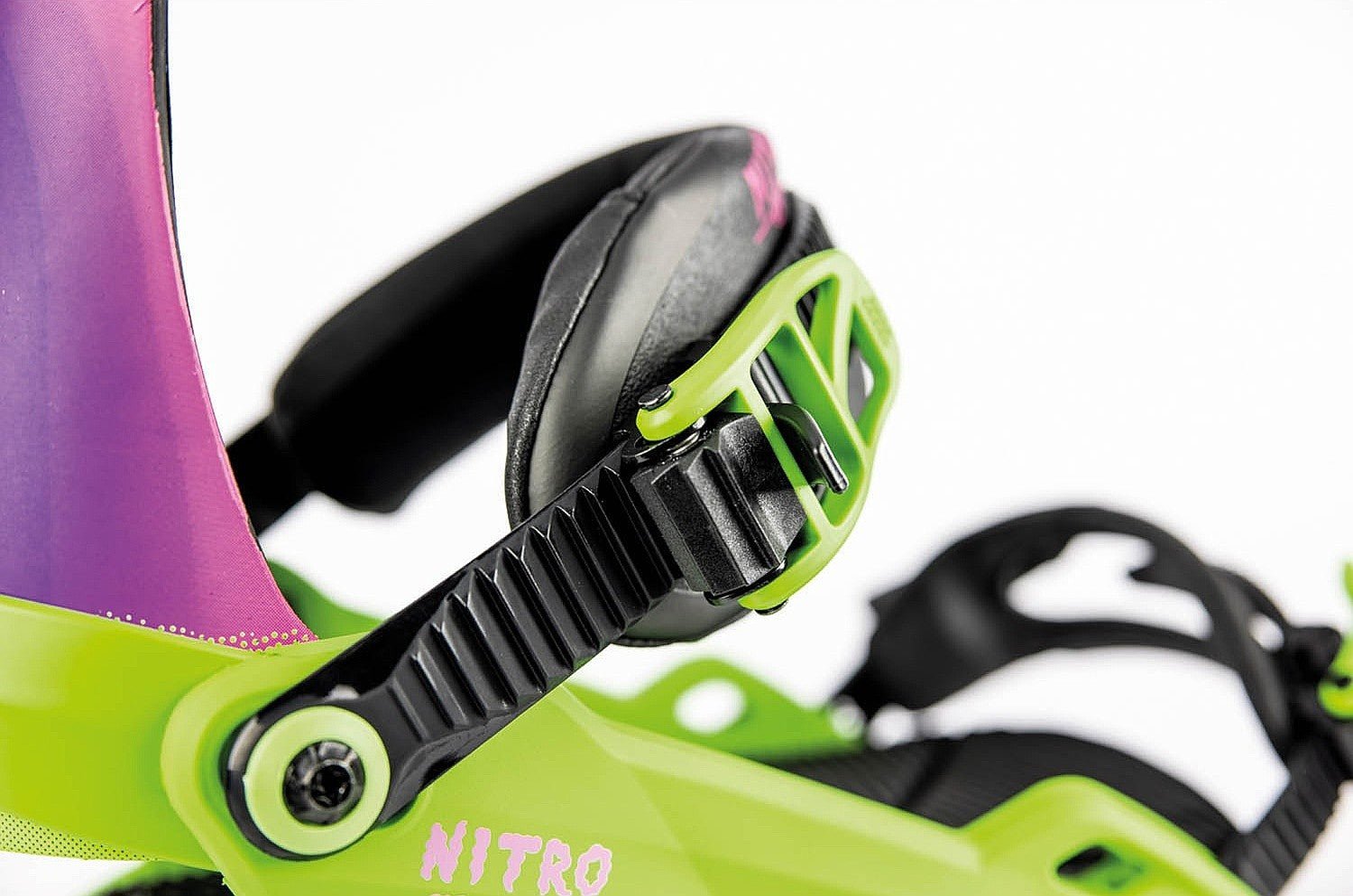 NITRO ZERO HAPPY PLACE snowboard bindings - green/violet - NITRO - Evelostore
