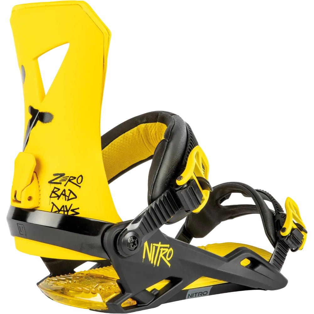 NITRO ZERO snowboard bindings - yellow/black - NITRO - Evelostore