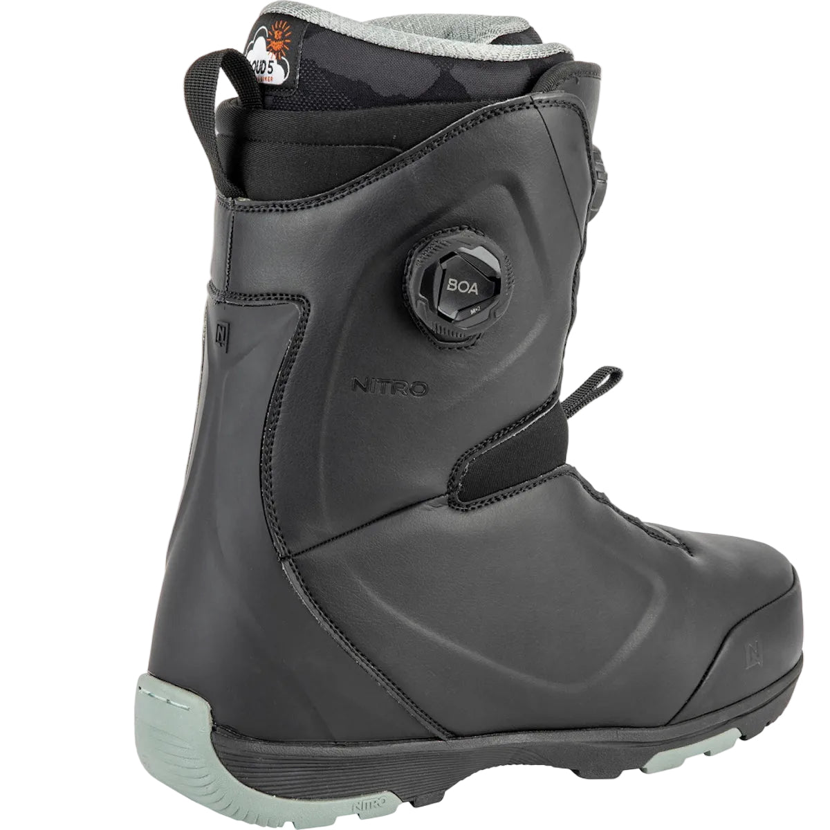 NITRO CLUB BOA DUAL snowboard boots - black - NITRO - Evelostore