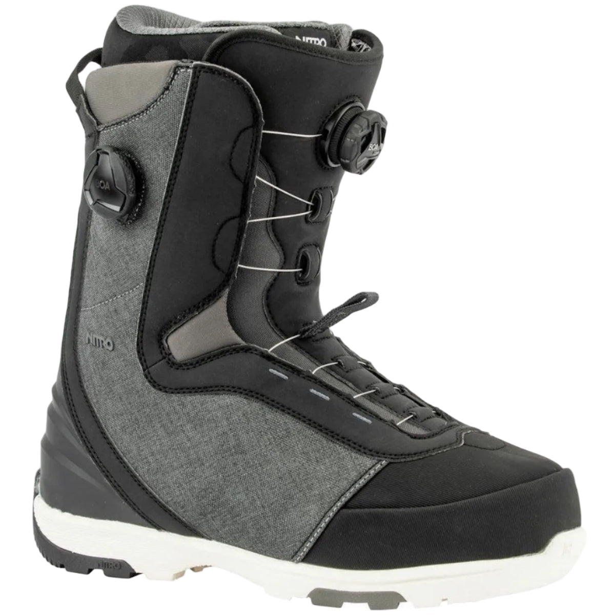 NITRO CLUB BOA DUAL snowboard boots - black/grey - NITRO - Evelostore