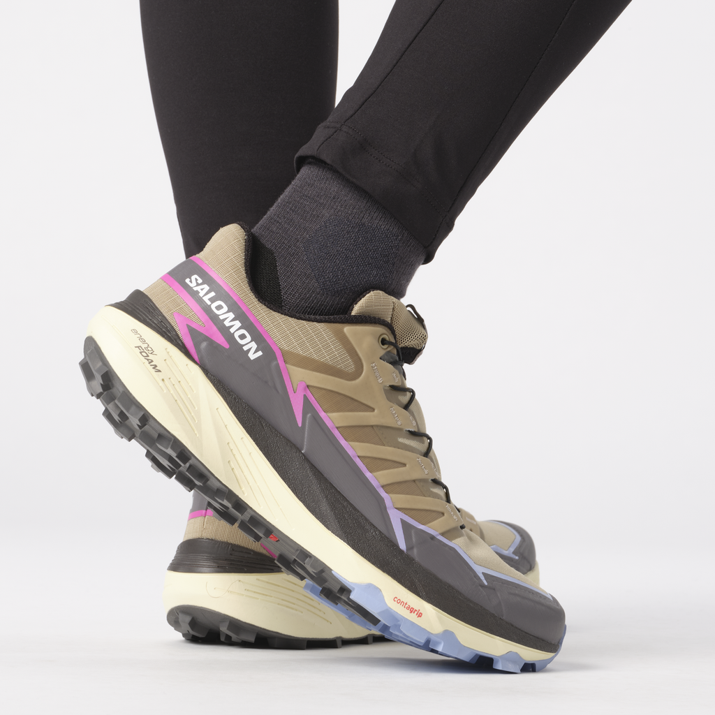 SALOMON THUNDERCROSS W skriešanas apavi - beige/brown/violet