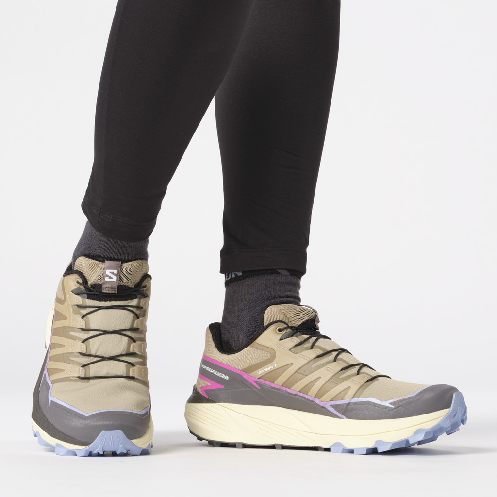 SALOMON THUNDERCROSS W skriešanas apavi - beige/brown/violet