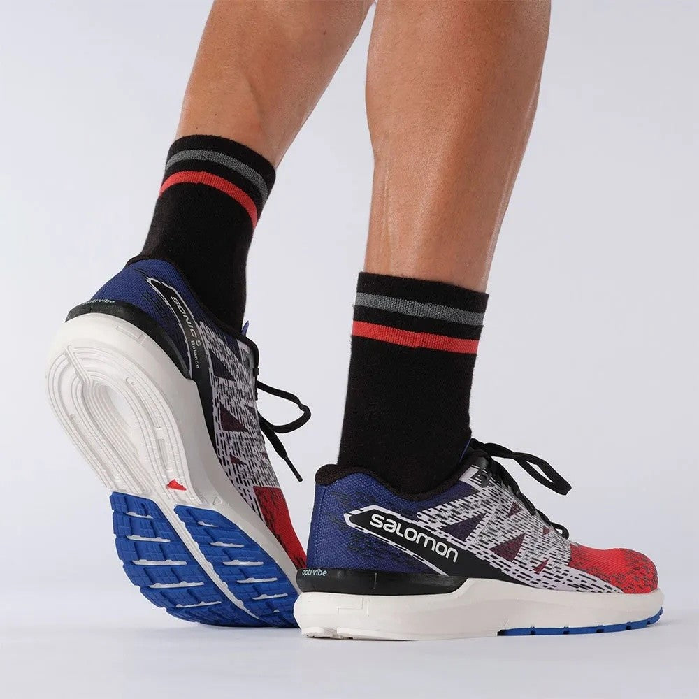 Scarpe da trail running SALOMON SONIC 5 BALANCE - rosso/blu/nero