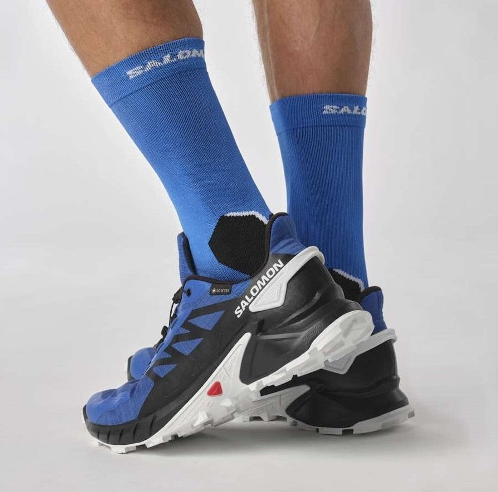 SALOMON SUPERCROSS 4 GTX trail running shoes - blue/black/white