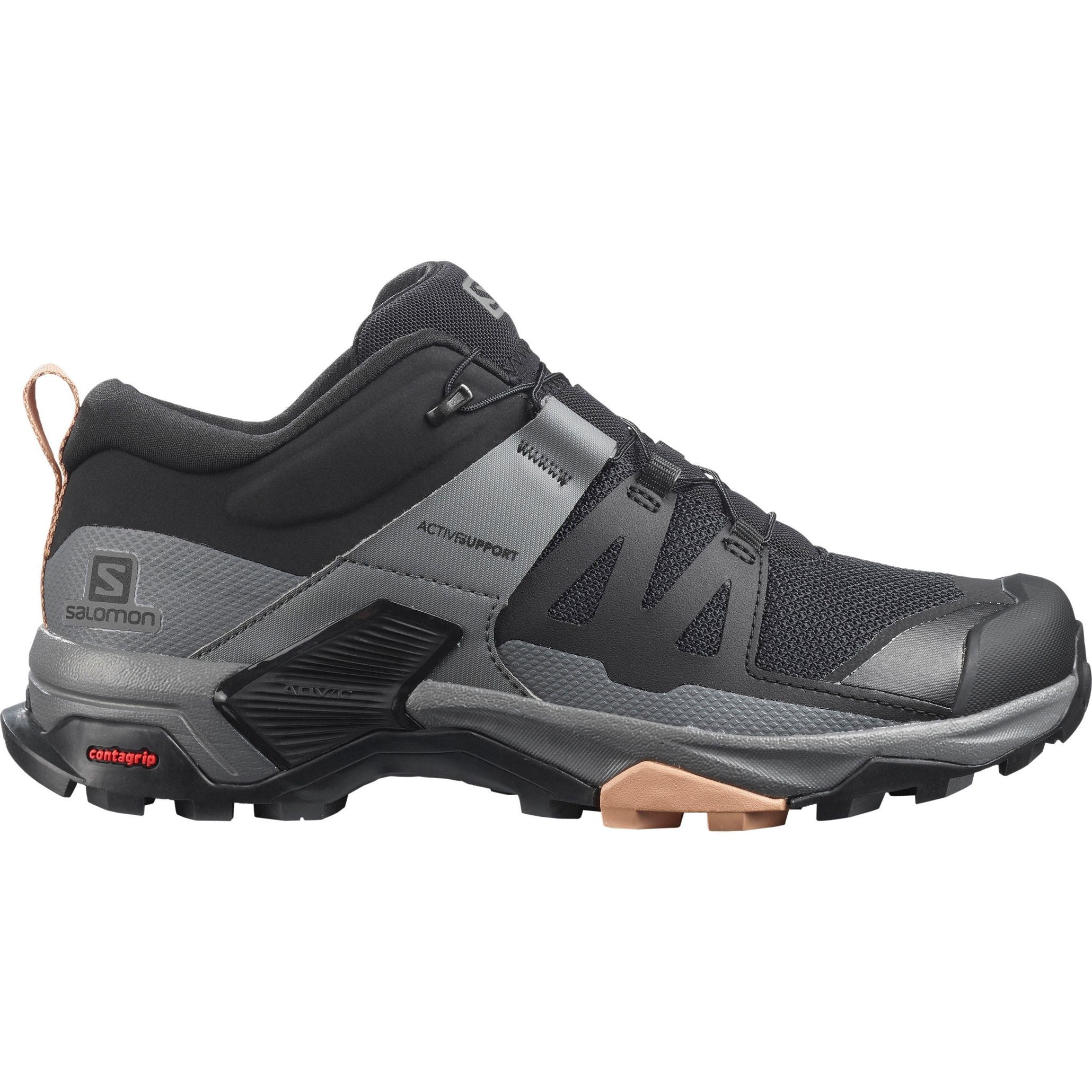 SALOMON X ULTRA 4 W hiking footwear - black/grey