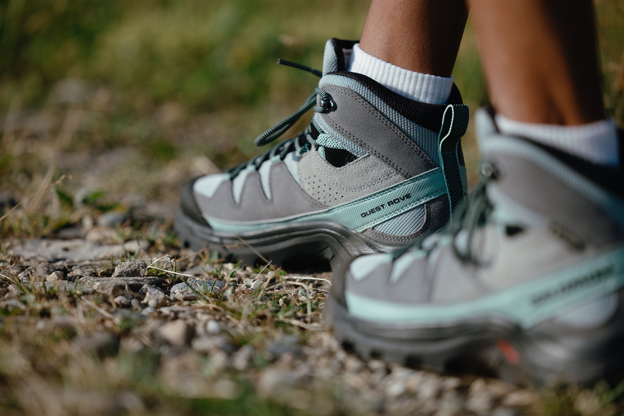 SALOMON QUEST ROVE GTX W hiking footwear - blue grey - SALOMON - Evelostore