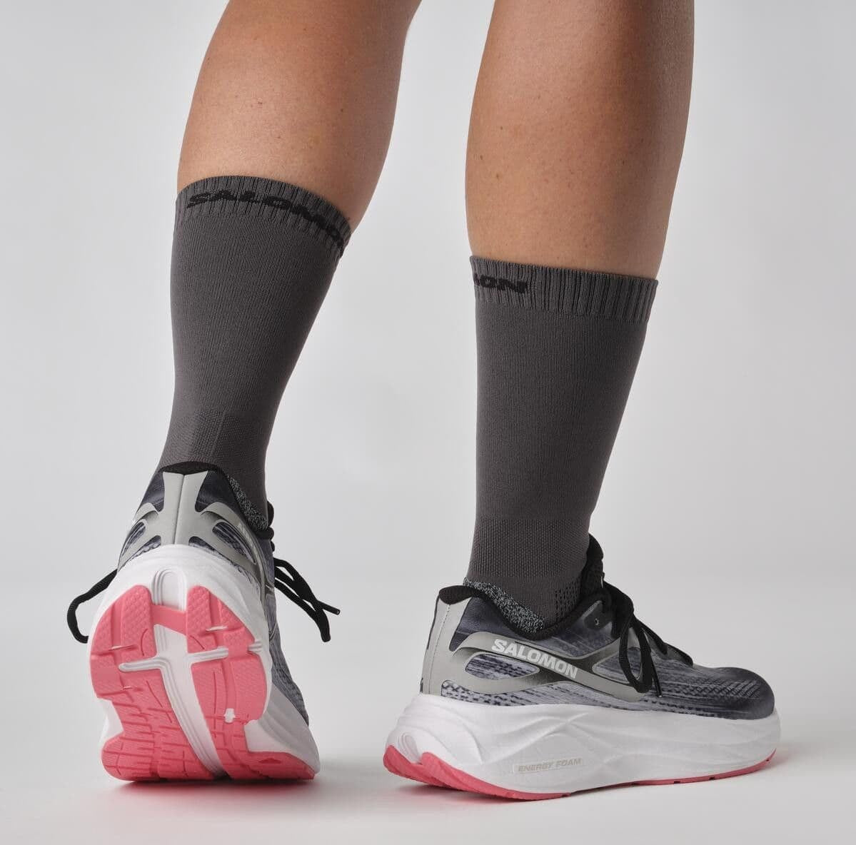 SALOMON AERO GLIDE W løbesko - grå/lyserød