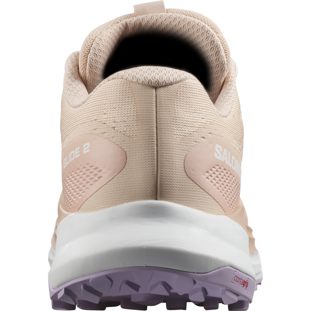 SALOMON ULTRA GLIDE 2 W polkujuoksukengät - persikka/violetti/valkoinen