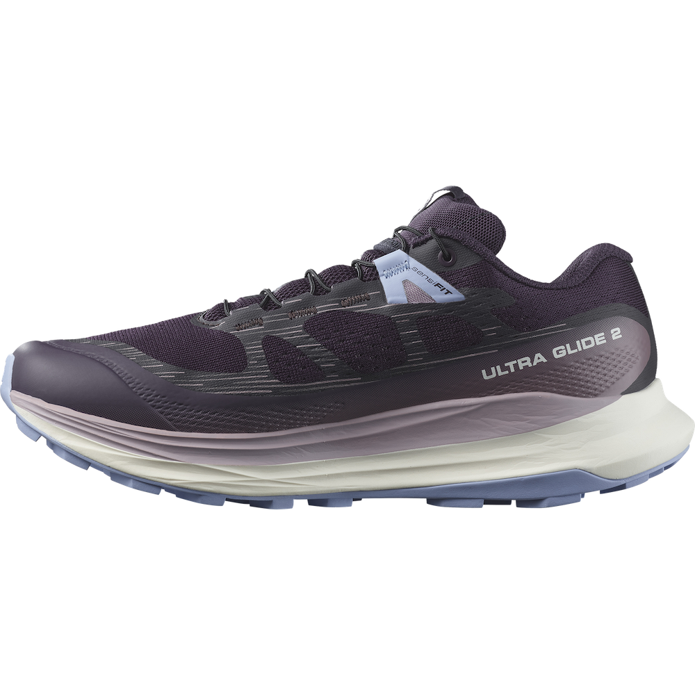 SALOMON ULTRA GLIDE 2 W trail running shoes - violet/light blue/white
