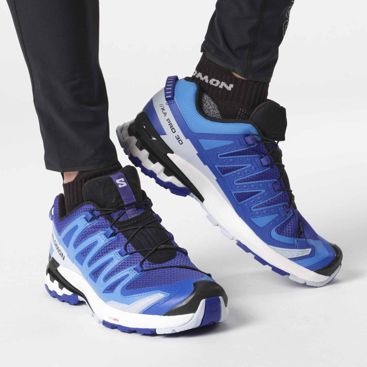 SALOMON XA PRO 3D V9 trail running shoes - blue/white
