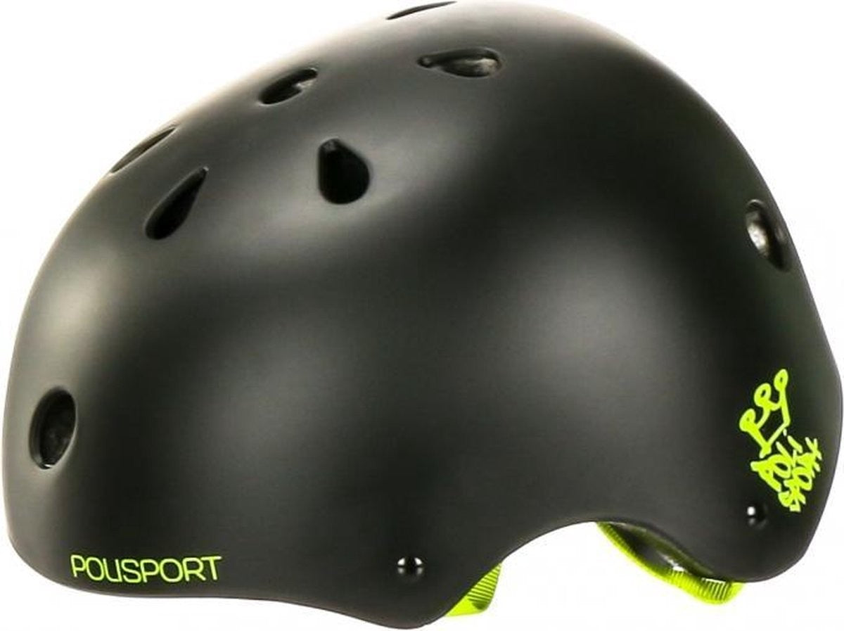 Casco POLISPORT Urban Radical Graffiti - nero/verde