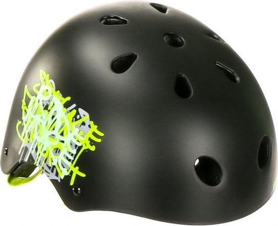 Casco POLISPORT Urban Radical Graffiti - nero/verde