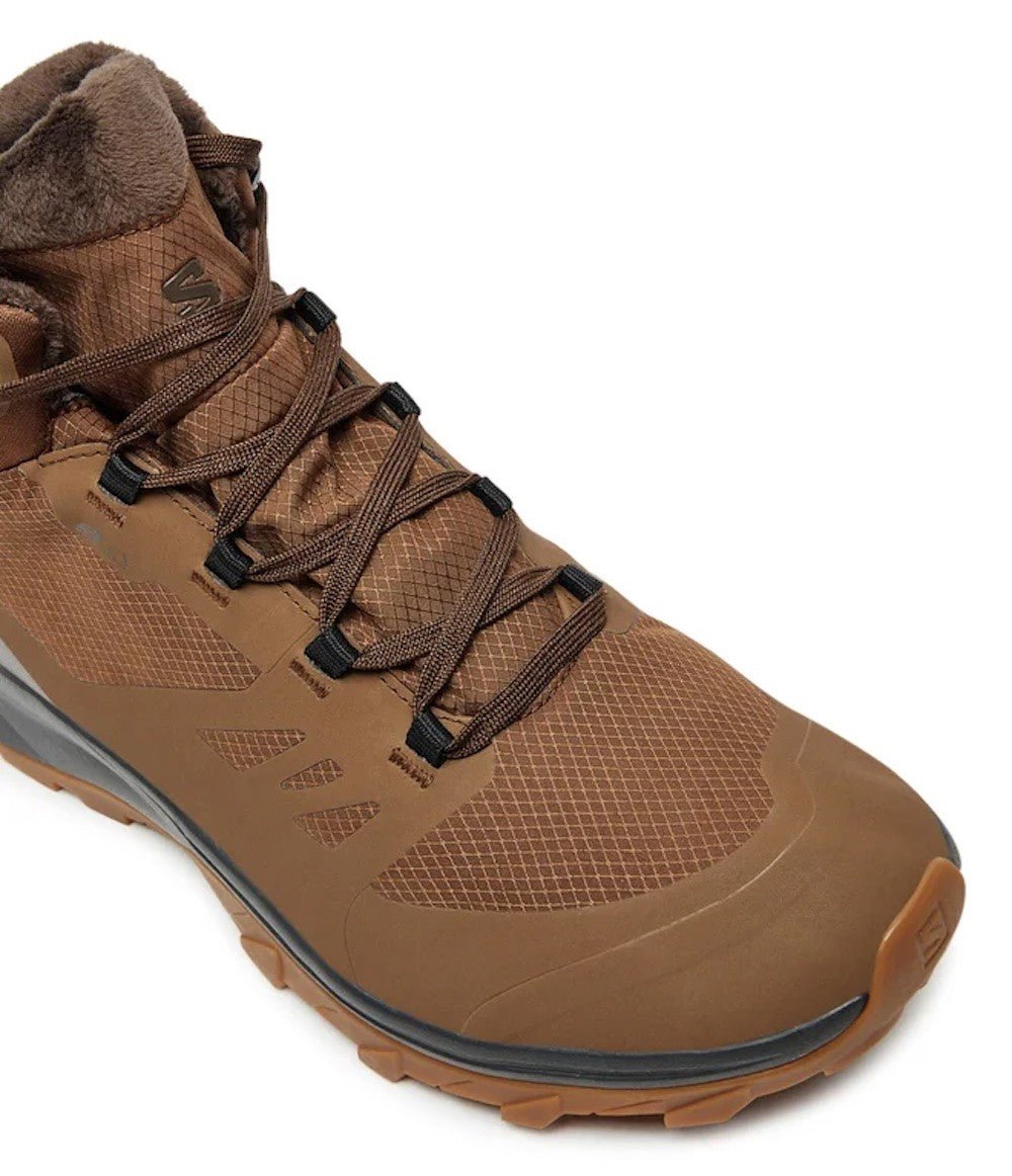 SALOMON OUTSNAP CS WP men's winter boots - dark earth - SALOMON - Evelostore