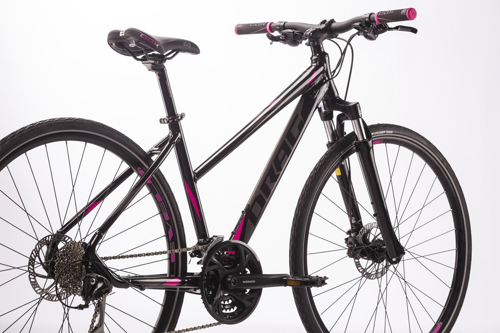 DRAG GRAND CANYON LADY 28" women's bicycle - black/pink - DRAG - Evelostore