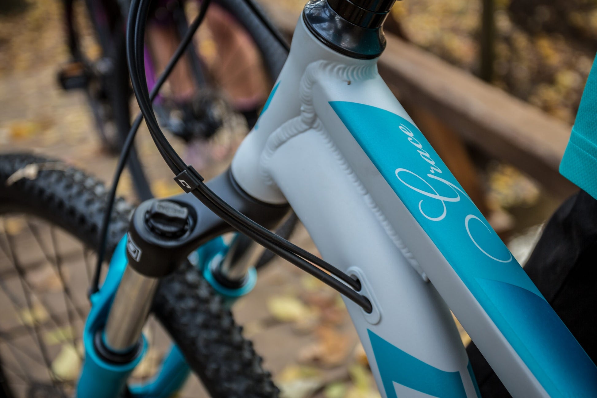 DRAG GRACE 5.0 29" women's bicycle - grey/blue - DRAG - Evelostore