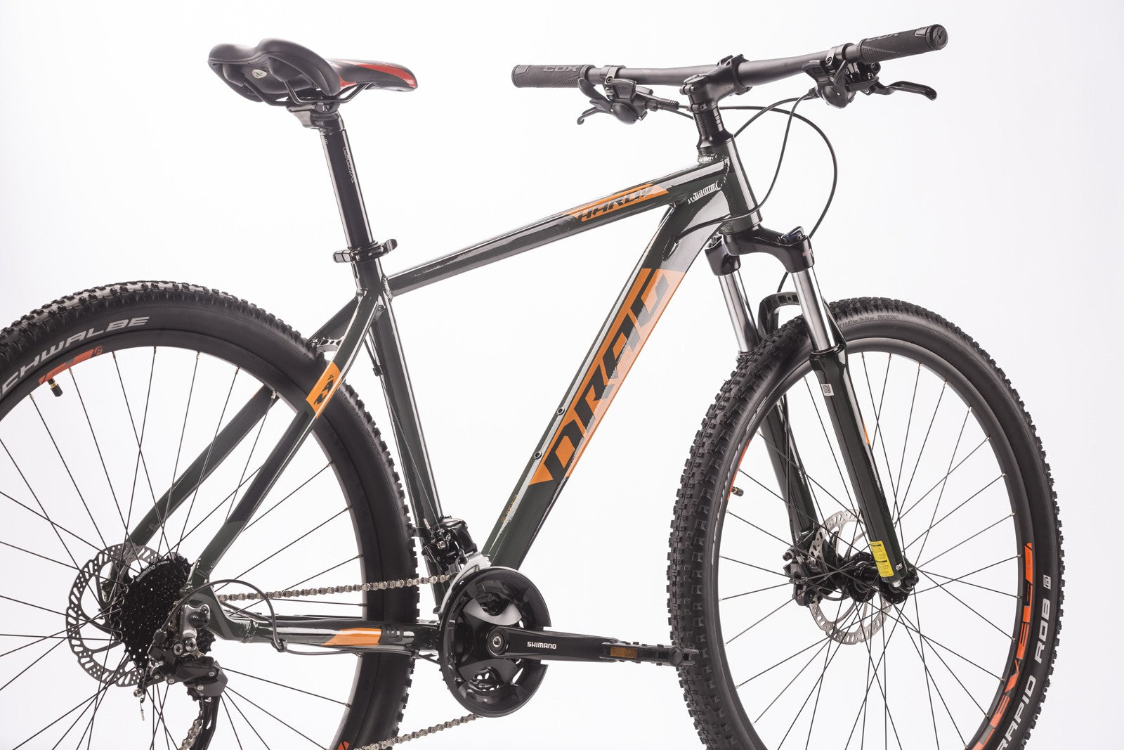 DRAG HARDY 9.0 29" maastikuratas – tumeroheline / oranž