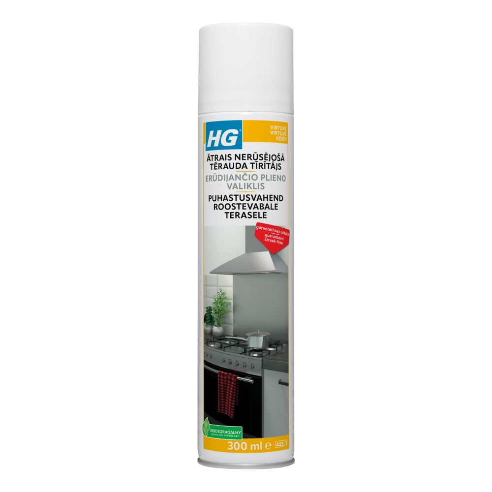 Limpiador rápido para acero inoxidable HG - 300 ml