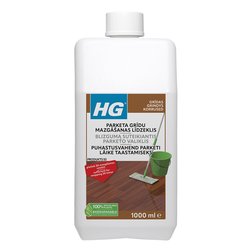 HG detergente per parquet e restauratore di lucentezza - 1L