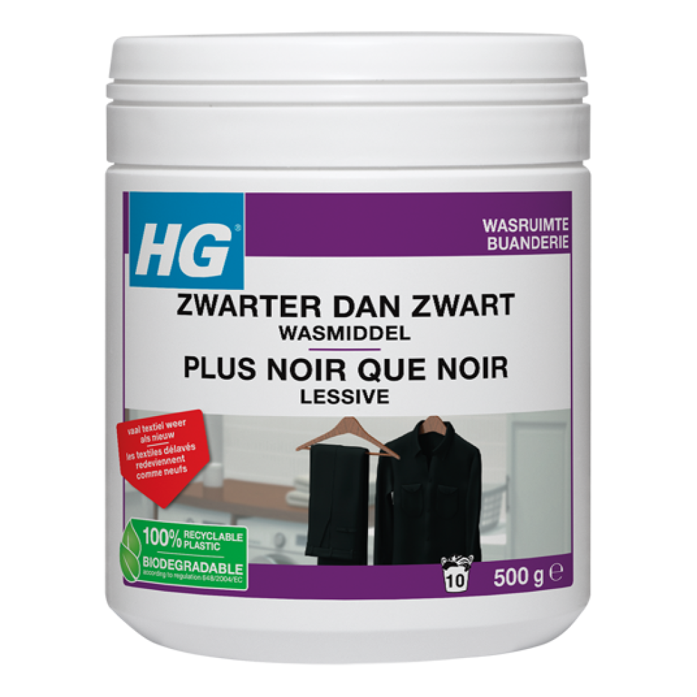 HG blacker than black special detergent for dark wash - 500 g