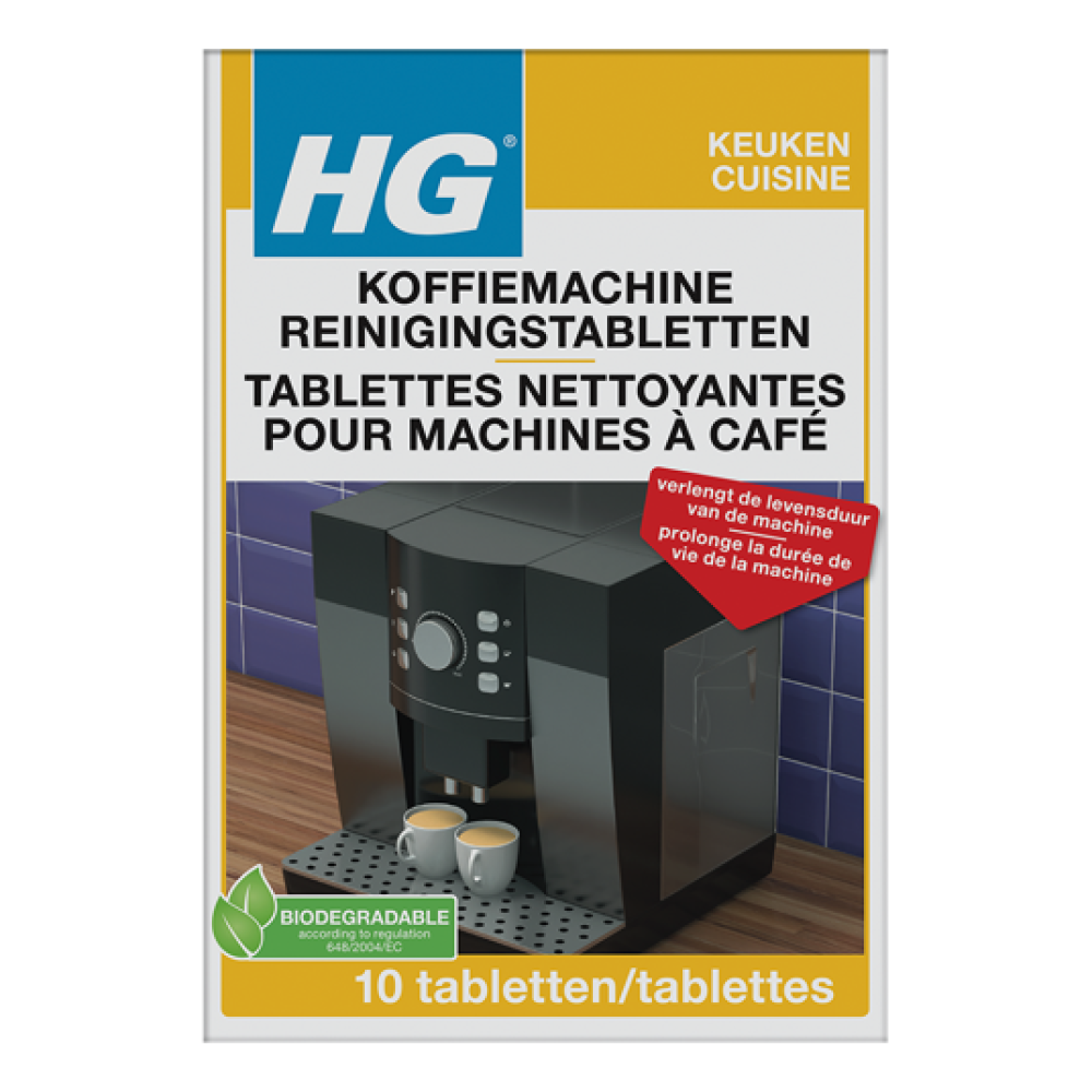HG universal cleaning tablets for coffee machines - 10pcs.