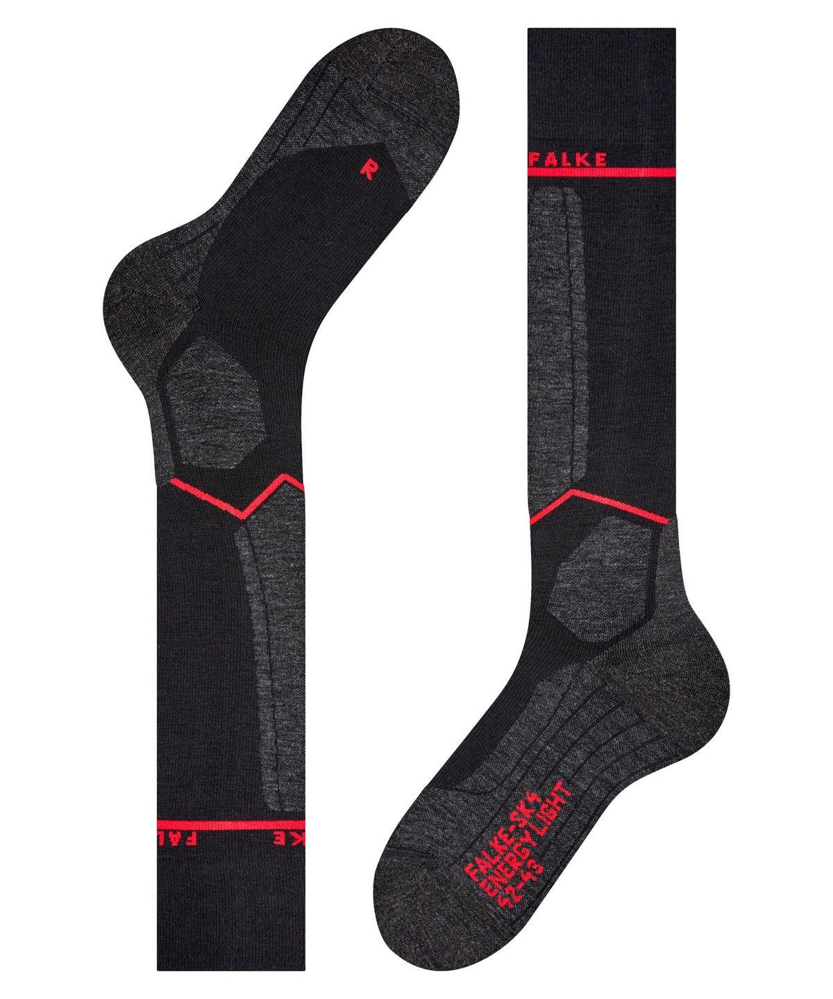 FALKE SK4 WOMEN socks - black/red - FALKE - Evelostore