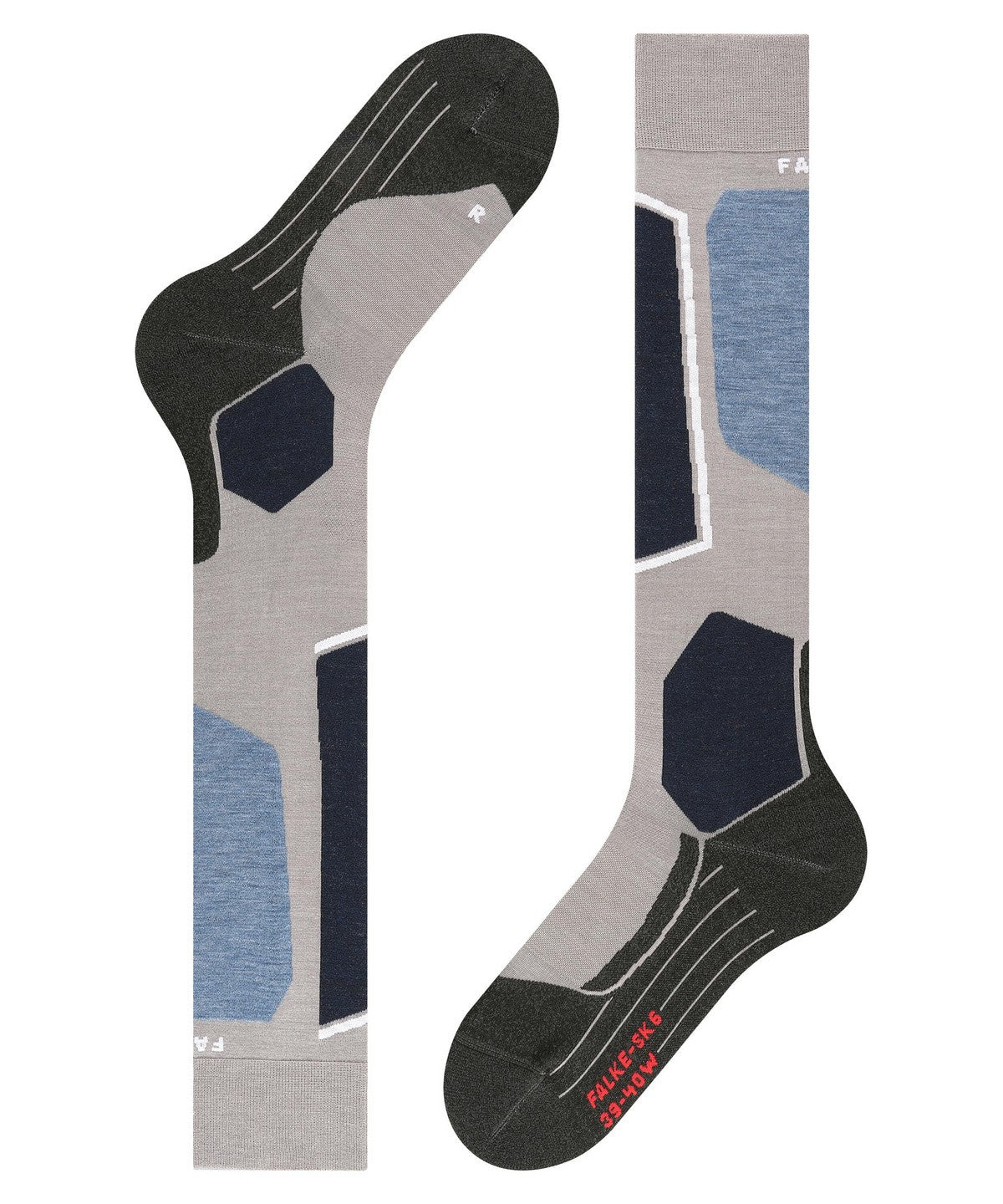 FALKE SK6 WOMEN socks - blue/grey - FALKE - Evelostore