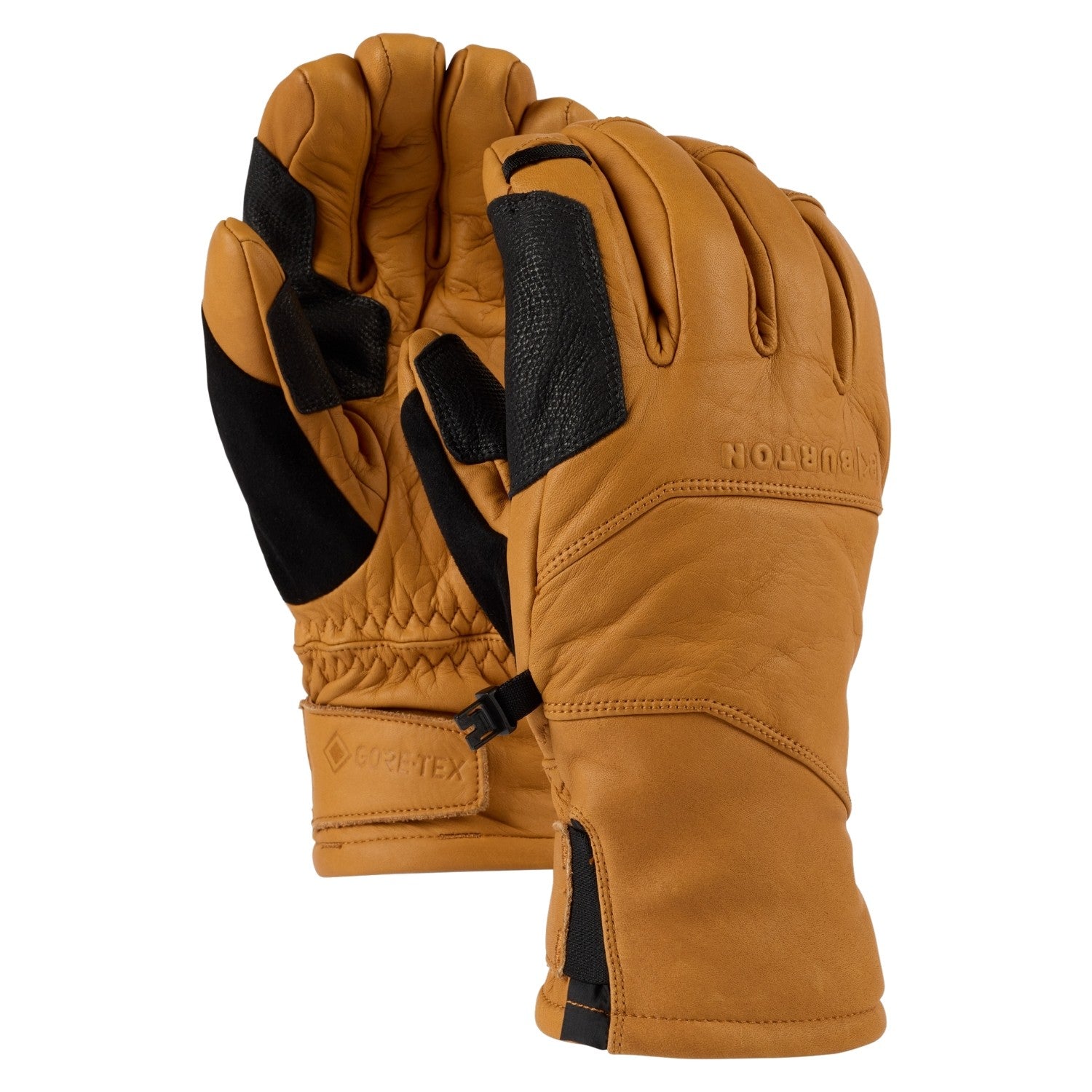 BURTON AK GORE CLUTCH LEATHER ski & snowboard winter gloves - brown - BURTON - Evelostore