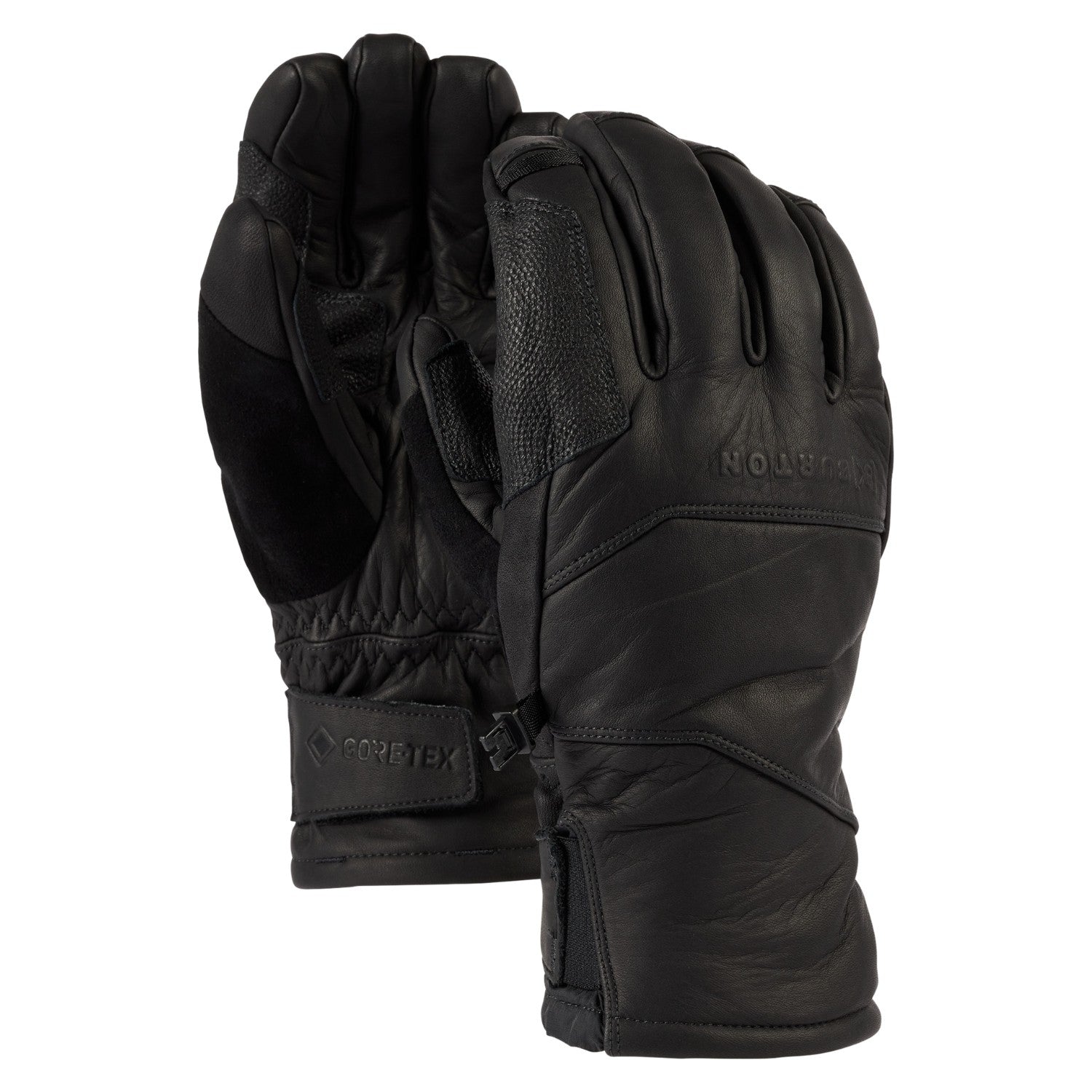 BURTON AK GORE CLUTCH LEATHER ski & snowboard winter gloves - true black - BURTON - Evelostore