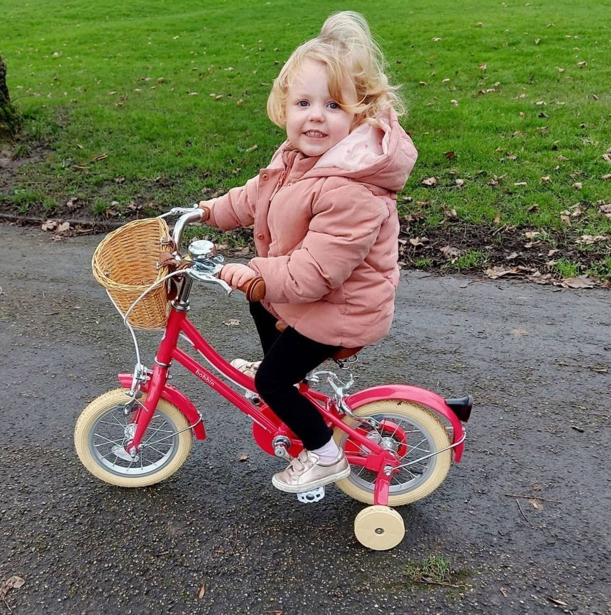 BOBBIN GINGERSNAP 12 children bicycle - cerise - BOBBIN - Evelostore