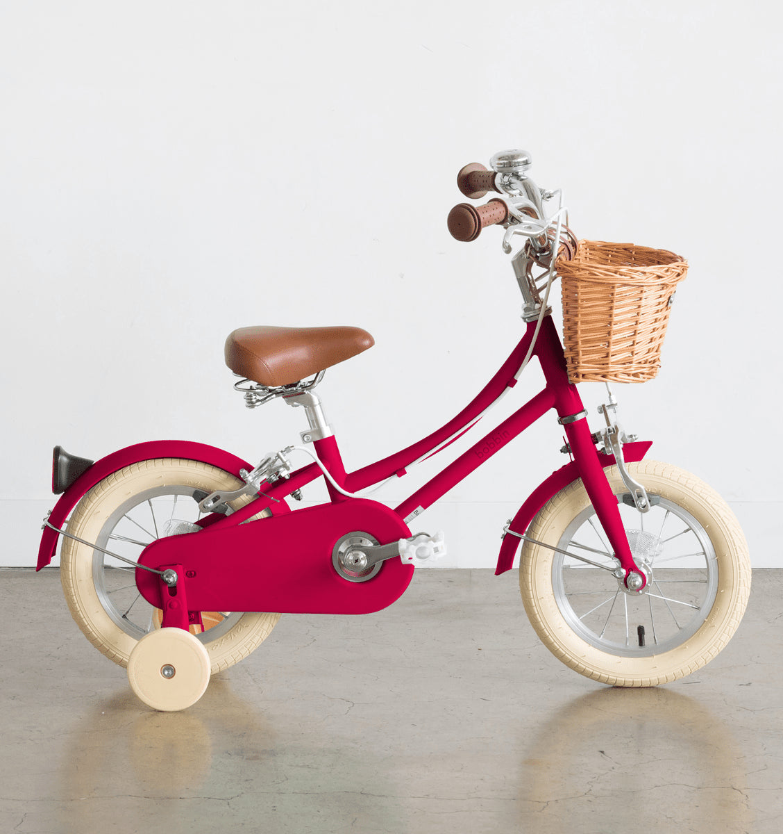 BOBBIN GINGERSNAP 12 children bicycle - cerise - BOBBIN - Evelostore