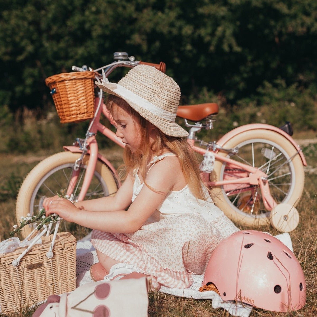 BOBBIN GINGERSNAP 16 children bicycle - blossom pink - BOBBIN - Evelostore