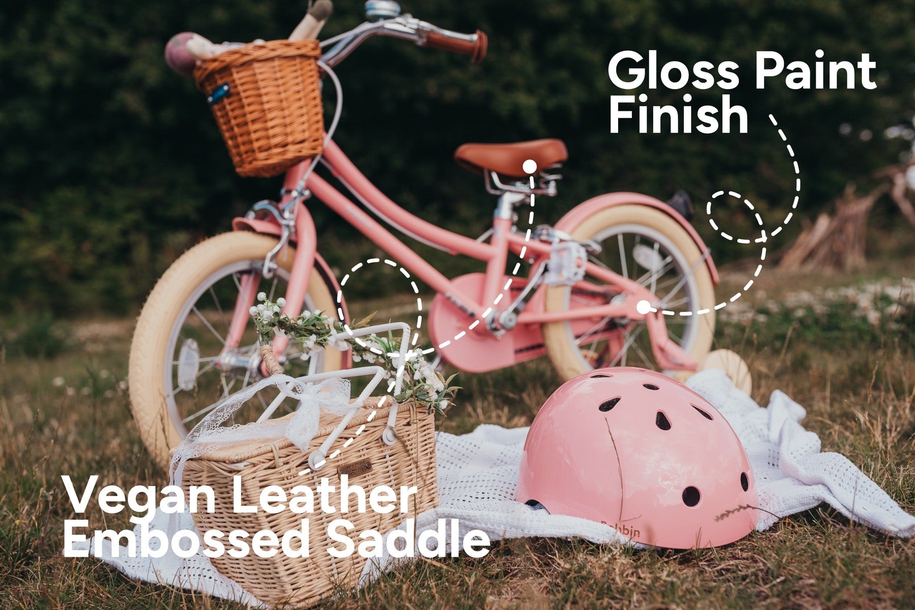 BOBBIN GINGERSNAP 16 children bicycle - blossom pink - BOBBIN - Evelostore