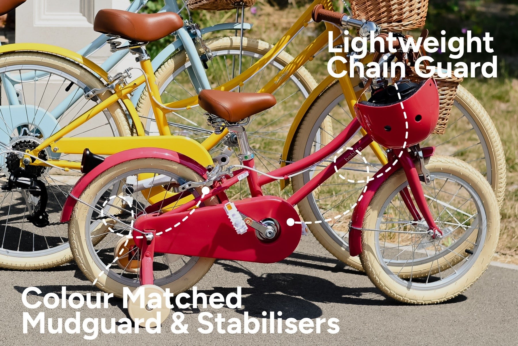 BOBBIN GINGERSNAP 16 children bicycle - cerise - BOBBIN - Evelostore