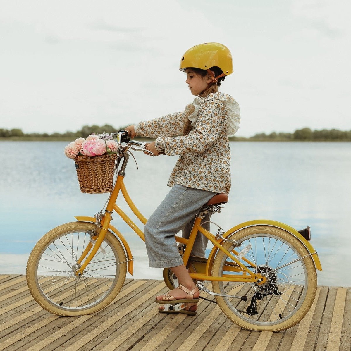 BOBBIN GINGERSNAP 20 children bicycle - yellow - BOBBIN - Evelostore