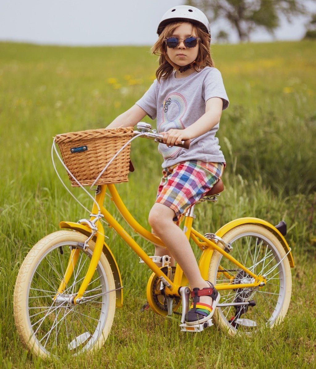 BOBBIN GINGERSNAP 20 children bicycle - yellow - BOBBIN - Evelostore