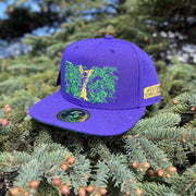 STIRNU BUKS flat cap FIVESTARS - purple/green - ELEVEN SPORTSWEAR - Evelostore